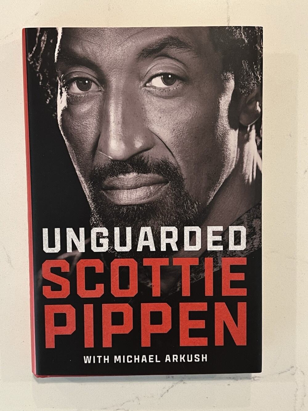 Scottie Pippen SIGNED AUTOGRAPH BOOK Unguarded Hardcover Chicago Bulls 4